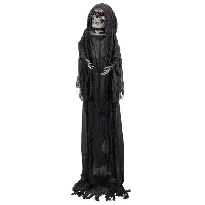 Halloween skelet bevægelse, lys og lyd – 192 cm