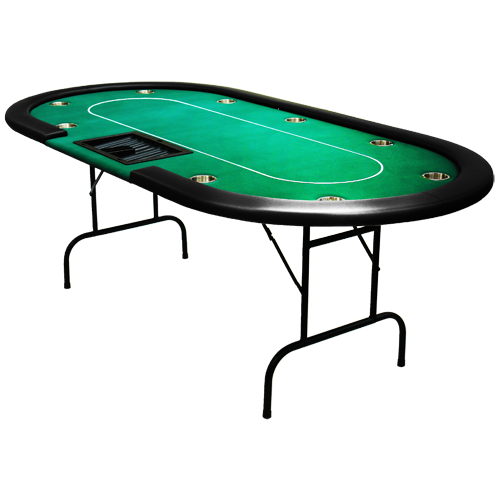 Professionelt Pokerbord 9 personer inkl. kopholder