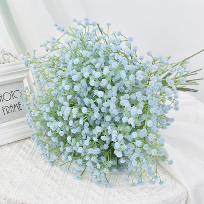 Kunstig blomst brudeslør blå – 63 cm
