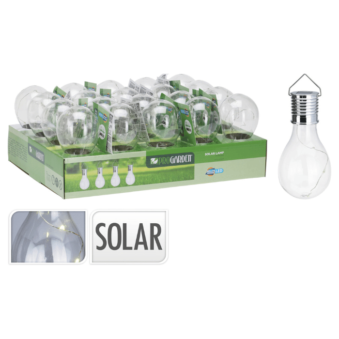 Solcelledrevet pære genopladelig – 15×7,5 cm
