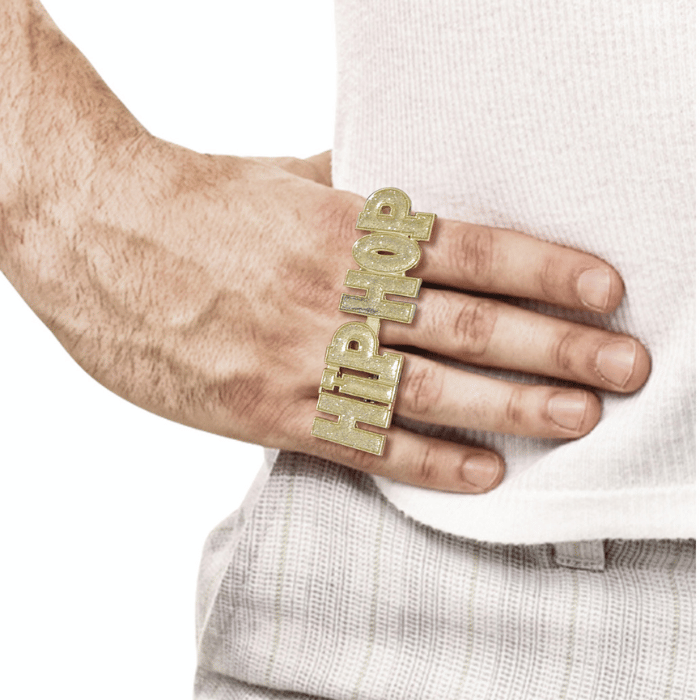 Hip hop guld ring