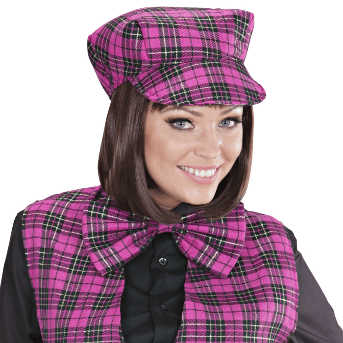 Pink ternet hat og butterfly