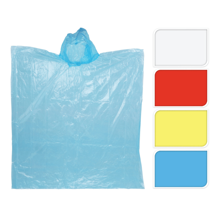 Engangs regnponcho til børn ass. – onesize