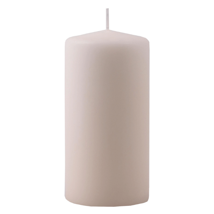 Bloklys elfenben 1x – 6×12 cm