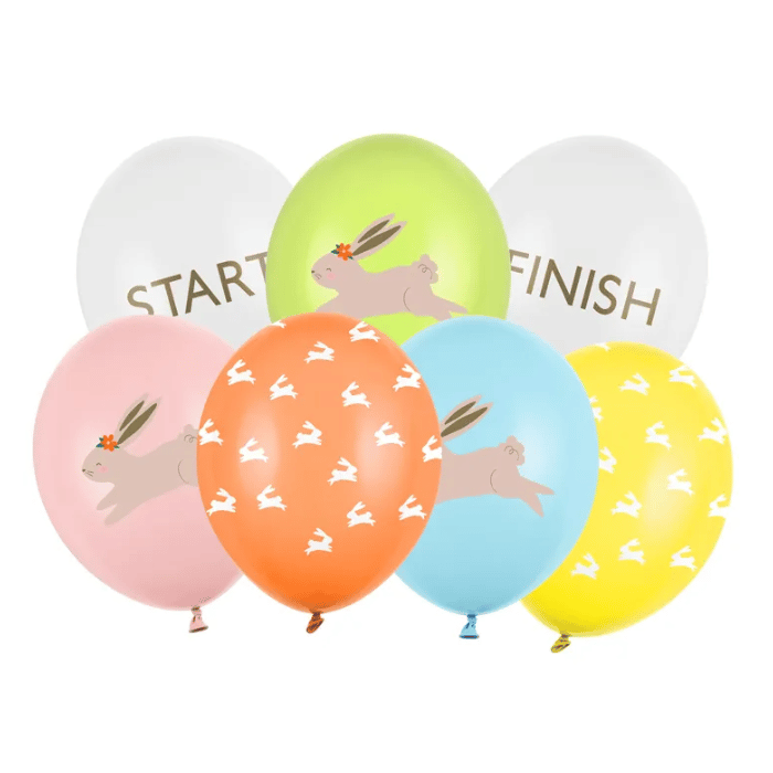Ballonsæt til påskeægjagt 7x - 30 cm