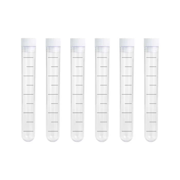 Reagensglas 6x med prop - 13 ml