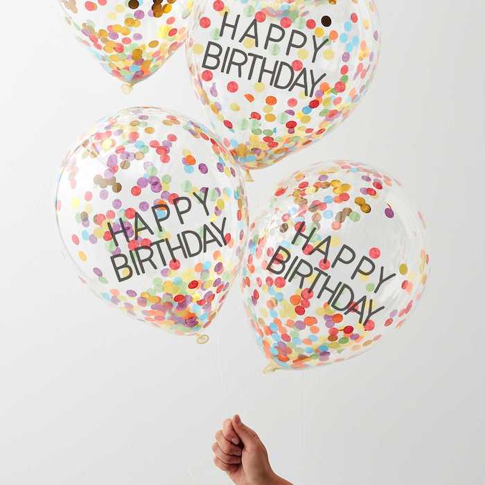 Se Happy Birthday Ballon 6x - 30 cm hos PartyVikings.dk