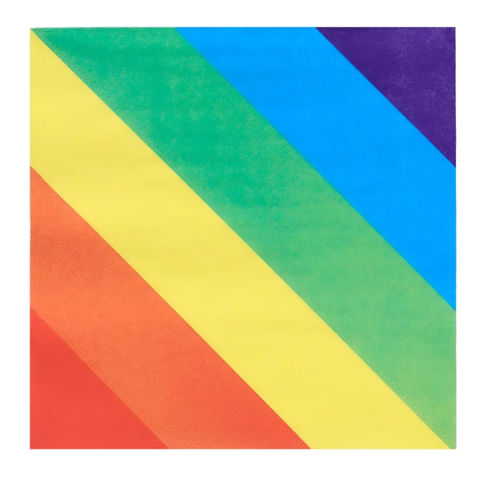 Servietter med regnbuens farver pride 20x
