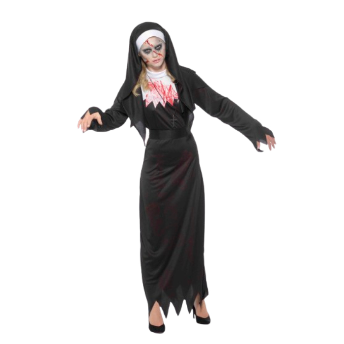 Billede af Zombie nonne kostume