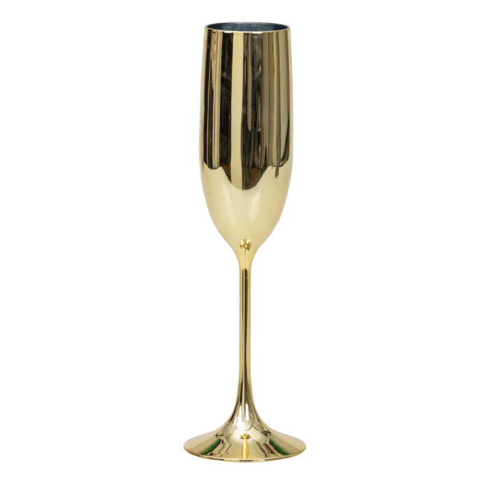 Billede af Champagne glas guldfarvet 8x - 23,8x6,9 cm