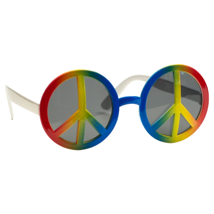 Hippie peace multifarvet solbriller