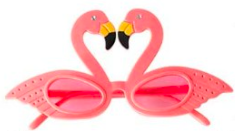 Billede af Sjove Sommer Solbriller Flamingo
