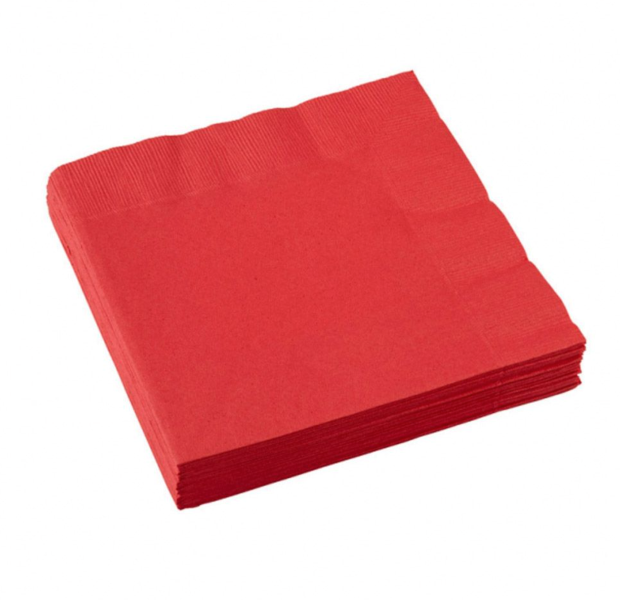 Billede af Røde servietter 20x - 33x33 cm