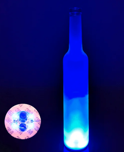 Led Flaske Lys Blå