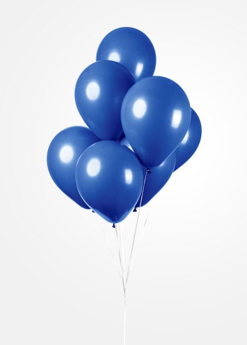 Mørkeblå Balloner 25x - 30 cm