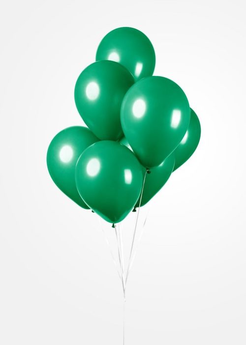 Mørkegrøn balloner 25x - 30 cm