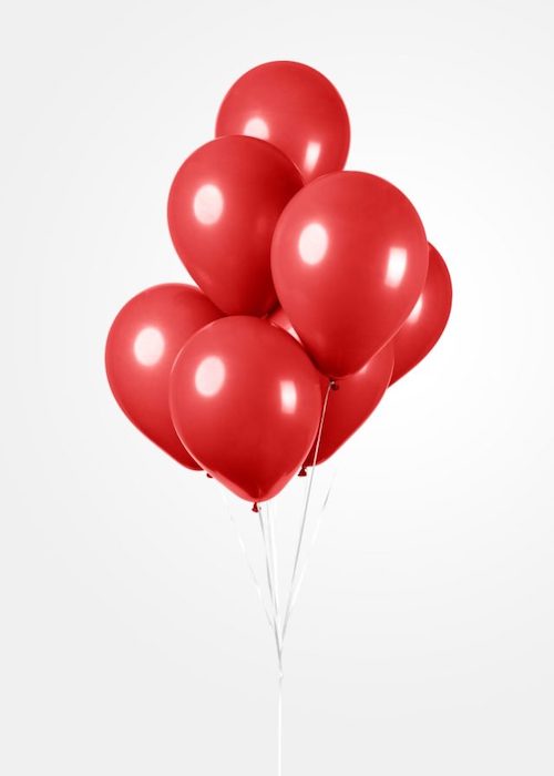 Røde Balloner 100x - 30 cm