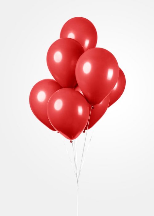 Røde Balloner 50x – 30 cm