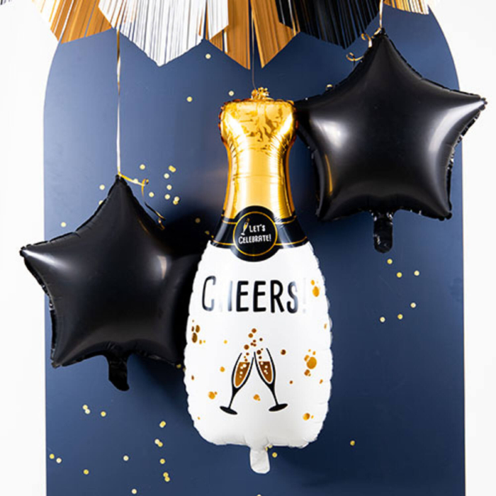 Champagneflaske folie ballon 31x72 cm