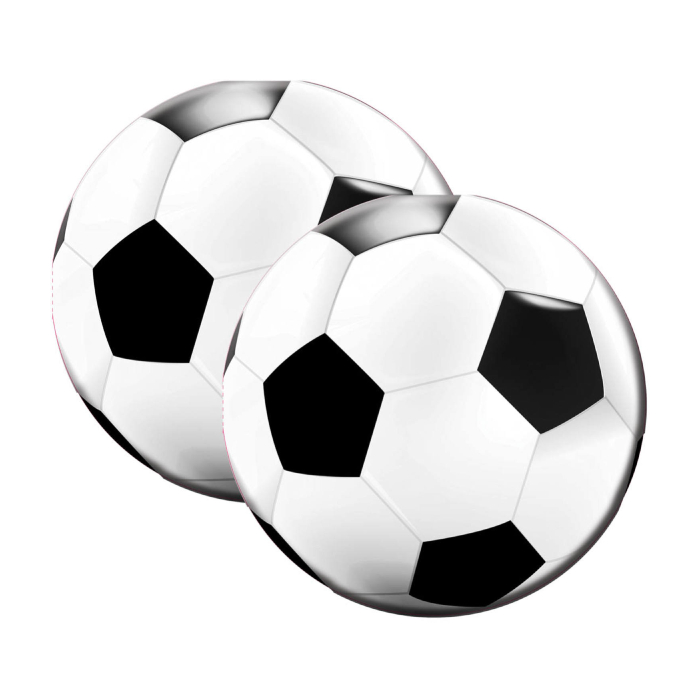 Fodbold servietter 20x - 33x33 cm