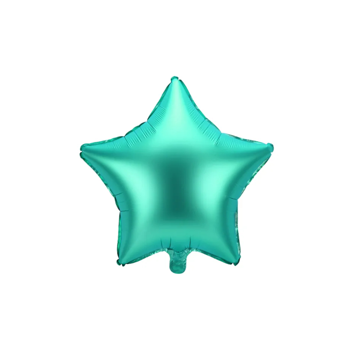 Stjerneformet folieballon grøn 48 cm