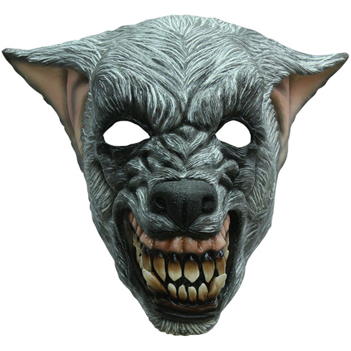 Uhyggelig Sølv ulve maske