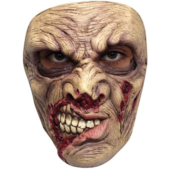 Uhyggelig halloween zombie maske